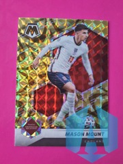 2022 Panini Mosaic Road to Qatar #37 Mason Mount Reactive Gold England